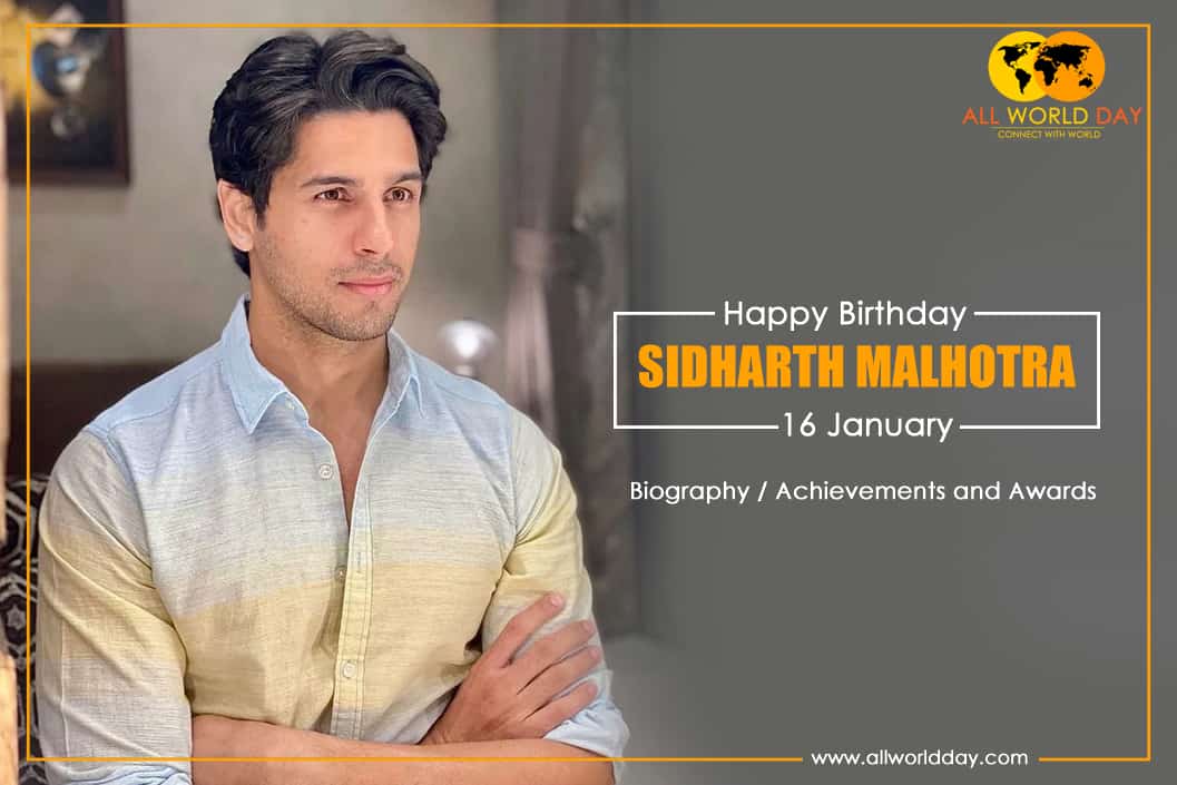 Sidharth Malhotra Birthday