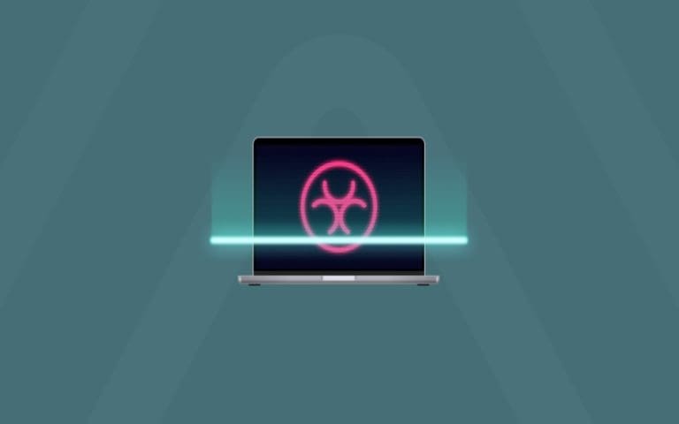 How can you initiate a virus scan on your Mac?