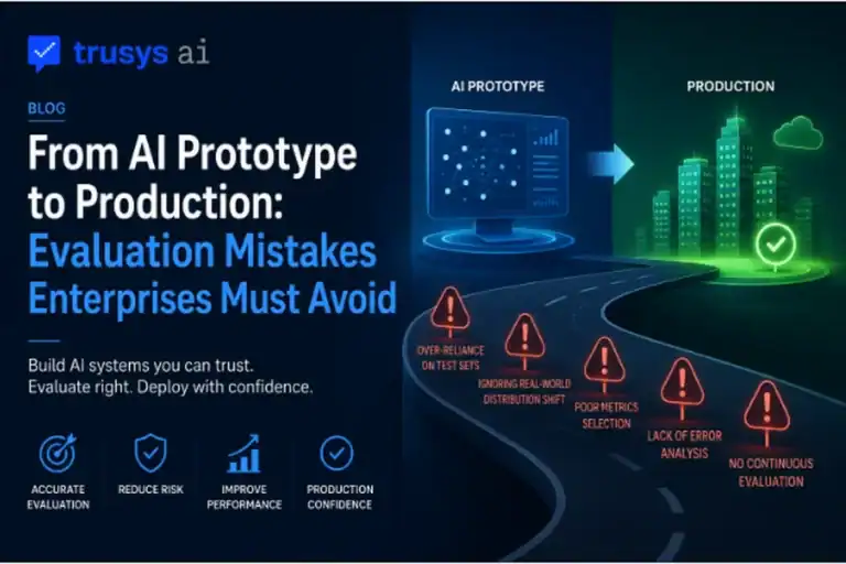 From AI Prototype to Production: Evaluation Mistakes Enterprises Must Avoid | Trusys AI AI Prototype